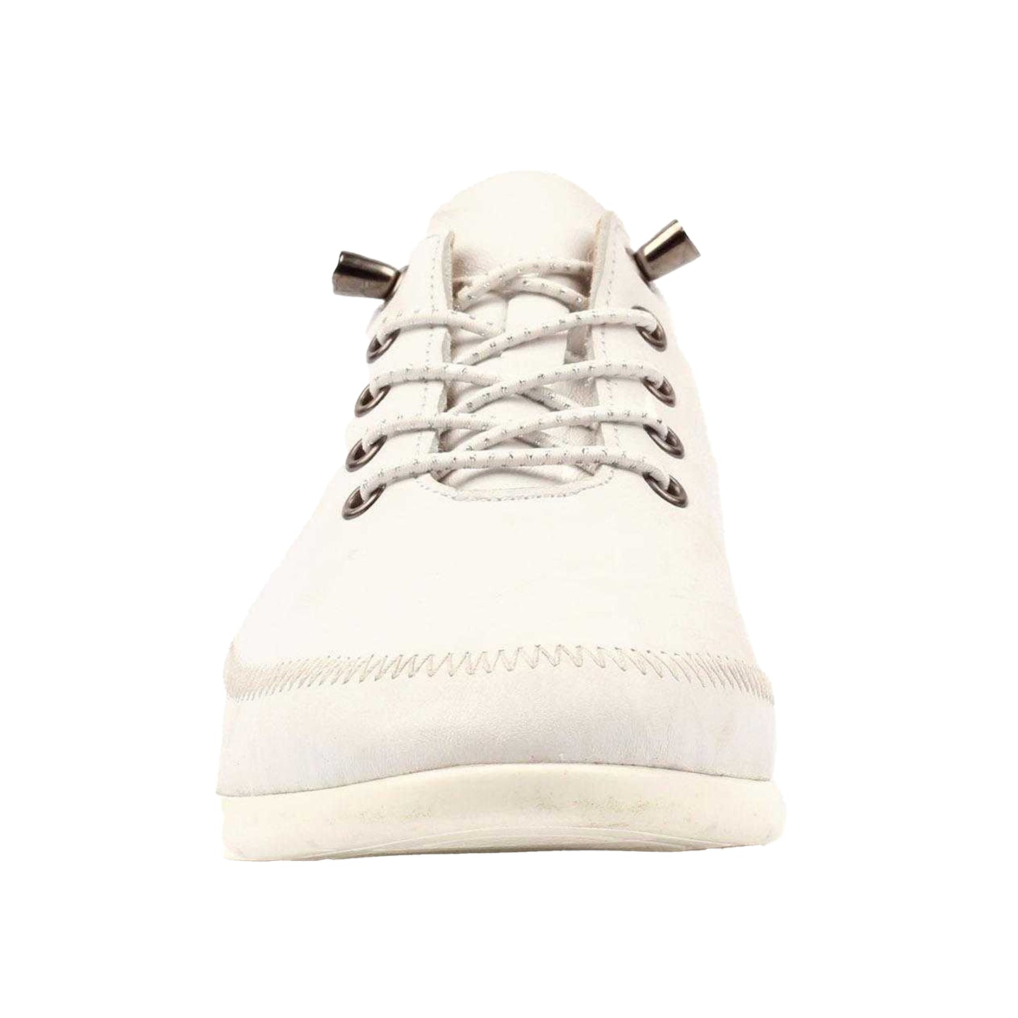 White - Side - Lunar Womens-Ladies Penelopy Leather Trainers