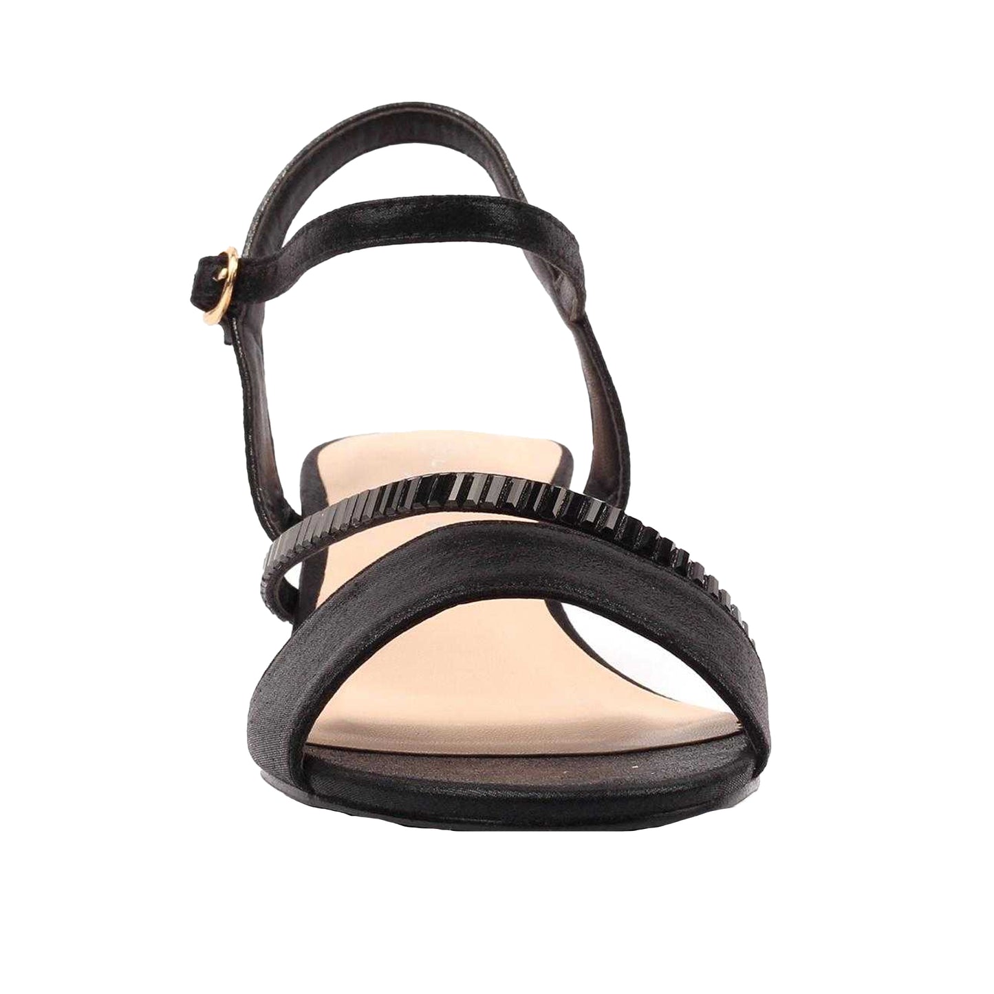 Black - Side - Lunar Womens-Ladies Jen Block Heel Sandals