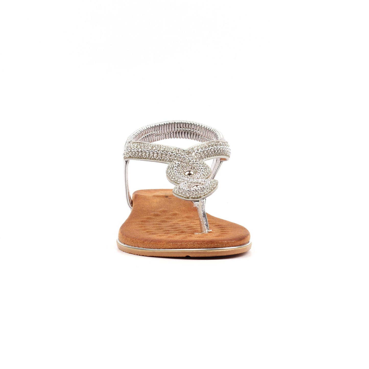 Silver - Side - Lunar Womens-Ladies Estelle Sandals