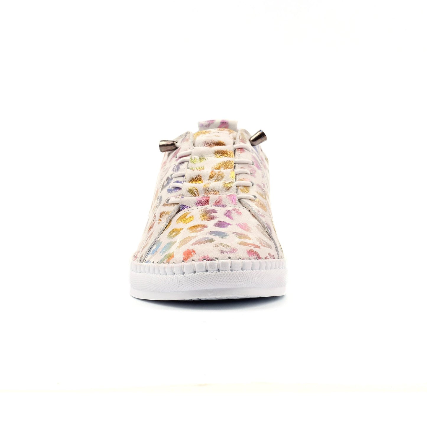 Multicoloured - Side - Lunar Womens-Ladies Jana Leopard Print Leather Shoes
