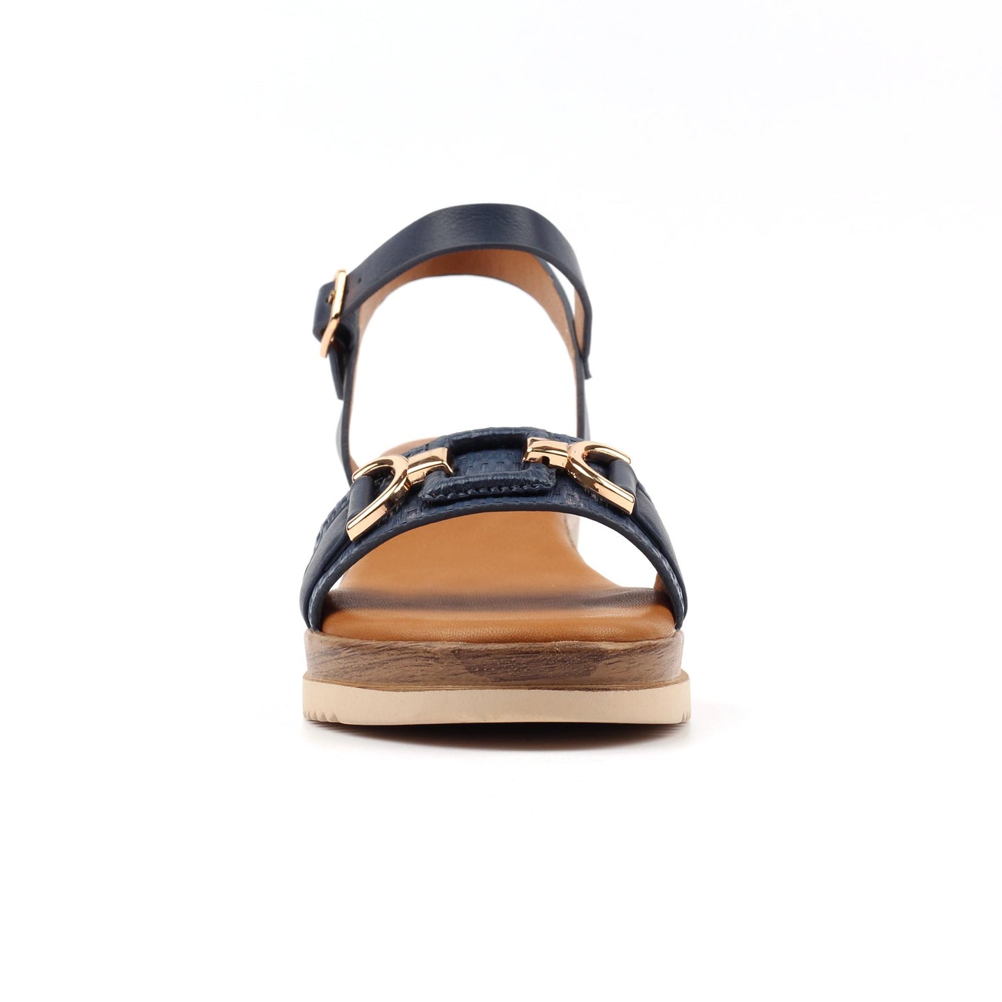 Navy - Side - Lunar Womens-Ladies Kassie Sandals