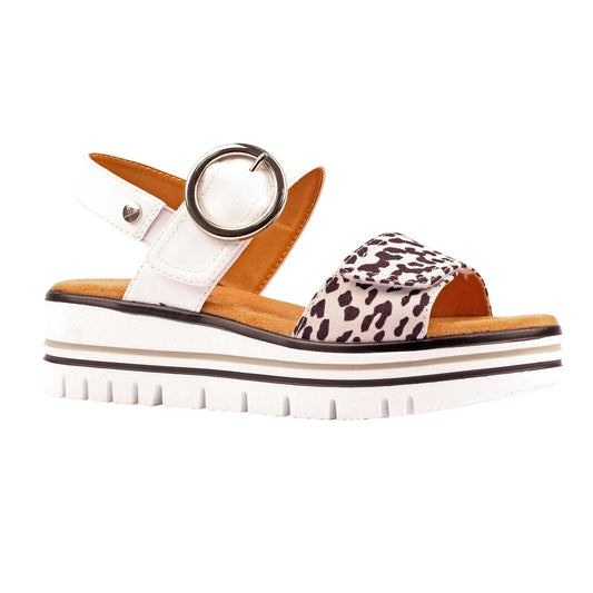 White - Front - Lunar Womens-Ladies Ronda Sandals