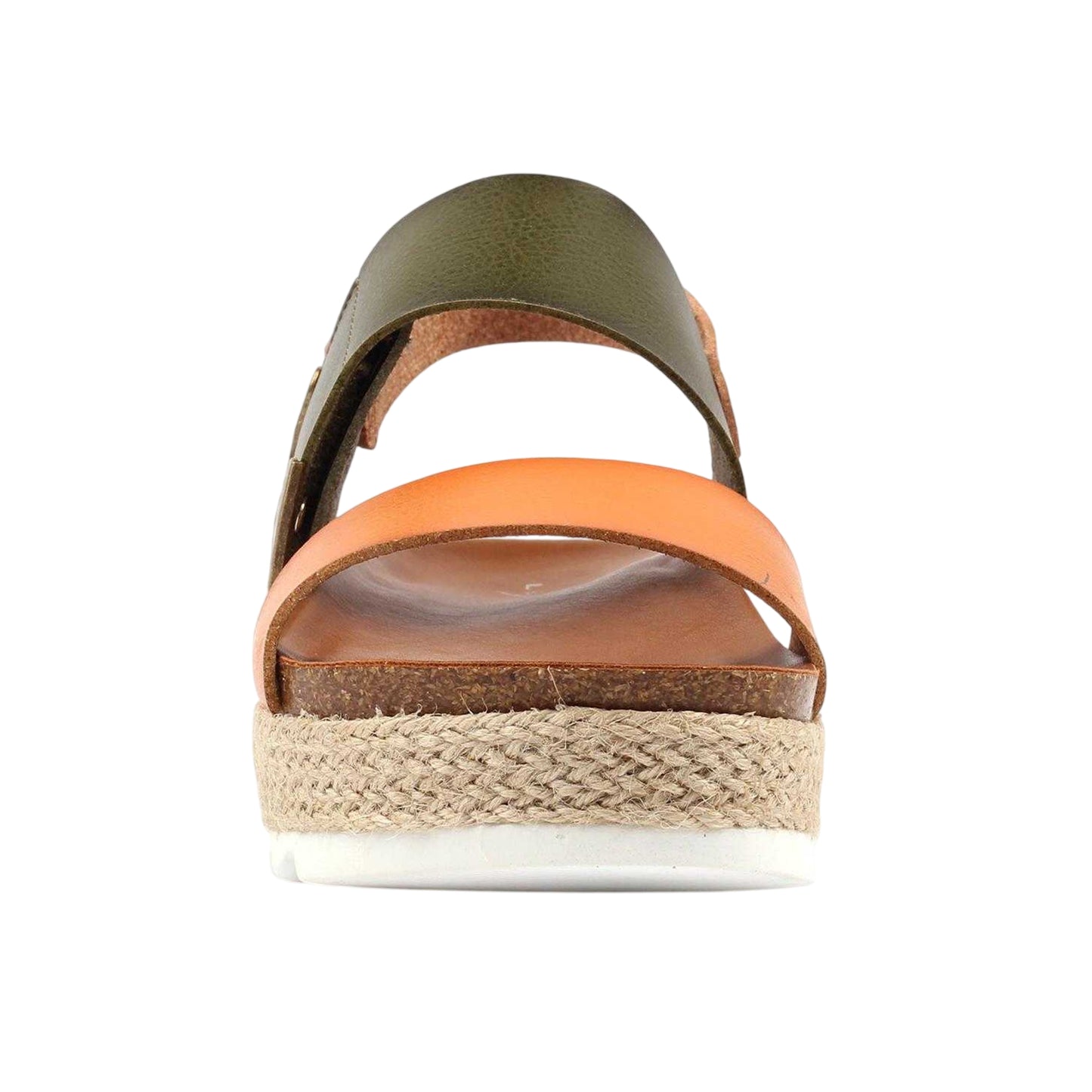 Olive - Side - Lunar Womens-Ladies Deanna II Sandals