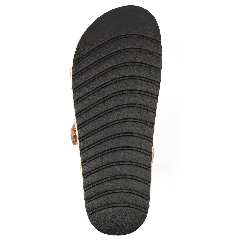 Khaki - Close up - Lunar Womens-Ladies Relay Sandals