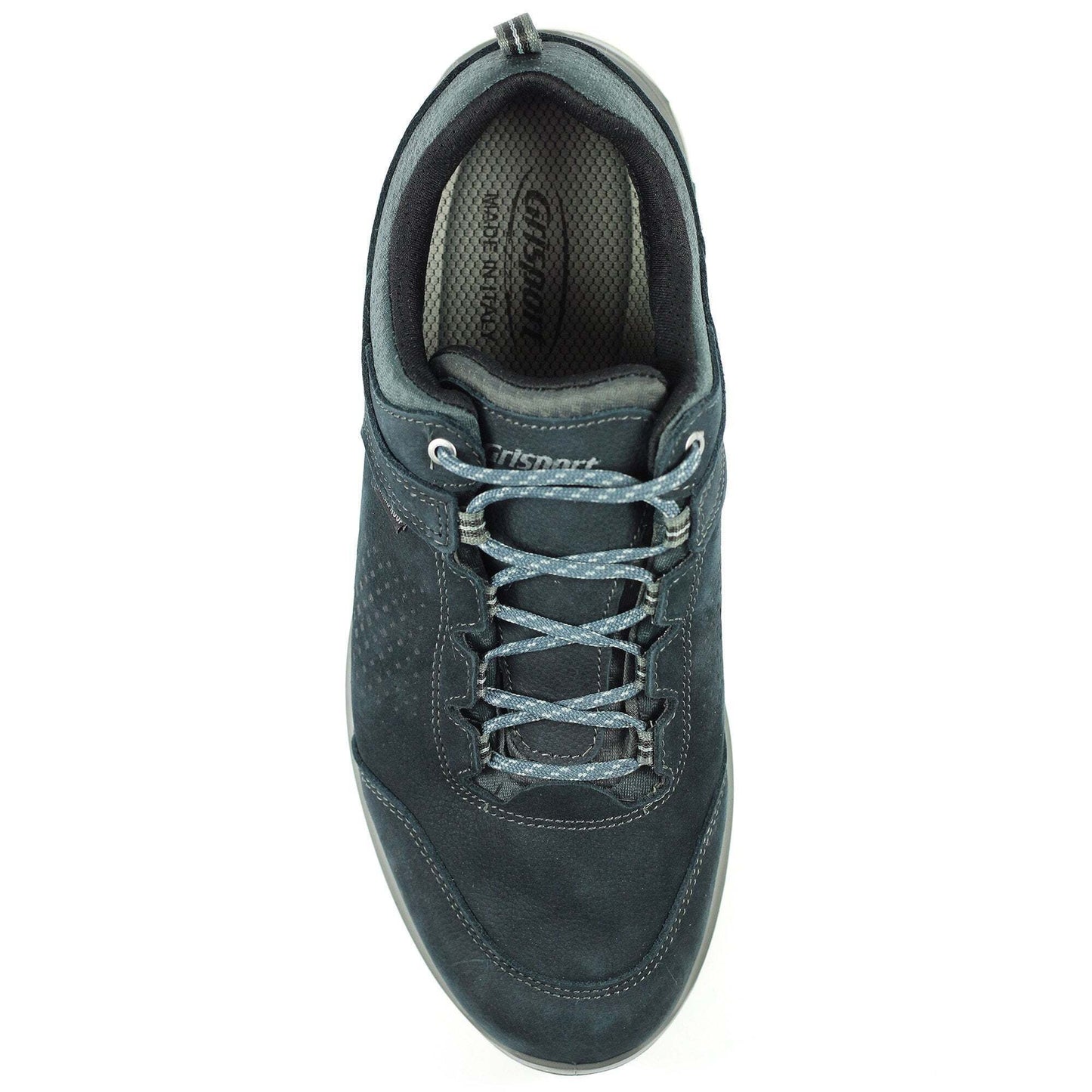 Blue - Close up - Grisport Childrens-Kids Icarus Leather Walking Shoes