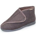 Brown - Close up - Goodyear Mens Drake Slippers