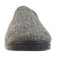 Grey - Pack Shot - Goodyear Mens Harrison Tweed Slippers