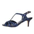 Navy - Lifestyle - Lunar Womens-Ladies Francie Wide Sandals