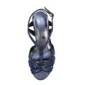 Navy - Pack Shot - Lunar Womens-Ladies Francie Wide Sandals