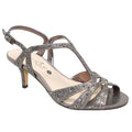 Pewter Grey - Front - Lunar Womens-Ladies Francie Wide Sandals