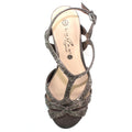 Pewter Grey - Lifestyle - Lunar Womens-Ladies Francie Wide Sandals
