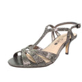 Pewter Grey - Pack Shot - Lunar Womens-Ladies Francie Wide Sandals