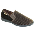 Brown - Front - Goodyear Mens Calder Pinstripe Slippers