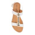 White - Pack Shot - Lunar Womens-Ladies Renoir Sandals