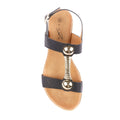 Black - Pack Shot - Lunar Womens-Ladies Renoir Sandals