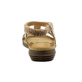 Beige - Back - Lunar Womens-Ladies Tancy Pearl Sandals