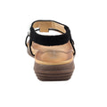 Black - Back - Lunar Womens-Ladies Tancy Pearl Sandals