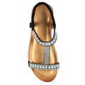 Black - Lifestyle - Lunar Womens-Ladies Tancy Pearl Sandals