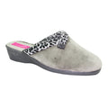 Grey - Pack Shot - Lunar Womens-Ladies Michelle Slippers