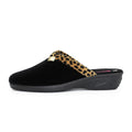 Black - Side - Lunar Womens-Ladies Michelle Slippers