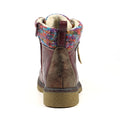 Burgundy - Back - Lunar Womens-Ladies Jalapeno Ankle Boots