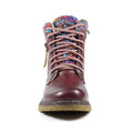 Burgundy - Pack Shot - Lunar Womens-Ladies Jalapeno Ankle Boots