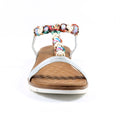 Silver - Pack Shot - Lunar Womens-Ladies Tempo Sandals