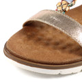 Gold - Pack Shot - Lunar Womens-Ladies Tempo Sandals