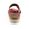 Orange - Back - Lunar Womens-Ladies Deanna II Sling Back Sandals