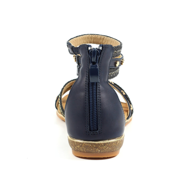 Blue - Back - Lunar Womens-Ladies Ollerton Sandals