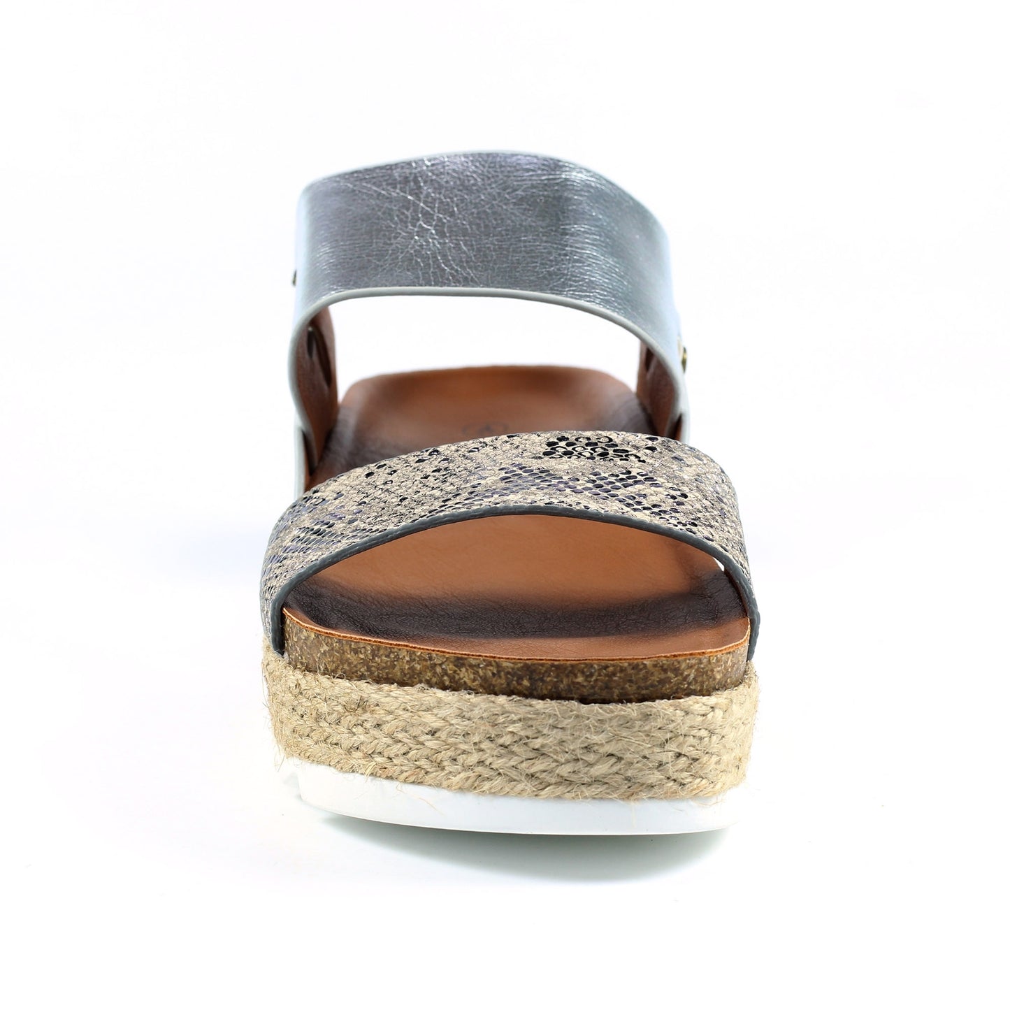 Grey - Close up - Lunar Womens-Ladies Nest Sandals