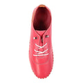 Raspberry - Side - Lunar Womens-Ladies Flamborough Leather Shoes
