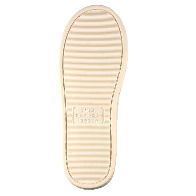 Cream - Side - Lunar Womens-Ladies Lorella II Slippers