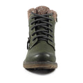 Olive - Pack Shot - Lunar Womens-Ladies Benson III Waterproof Ankle Boots