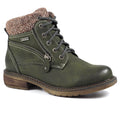 Olive - Front - Lunar Womens-Ladies Benson III Waterproof Ankle Boots