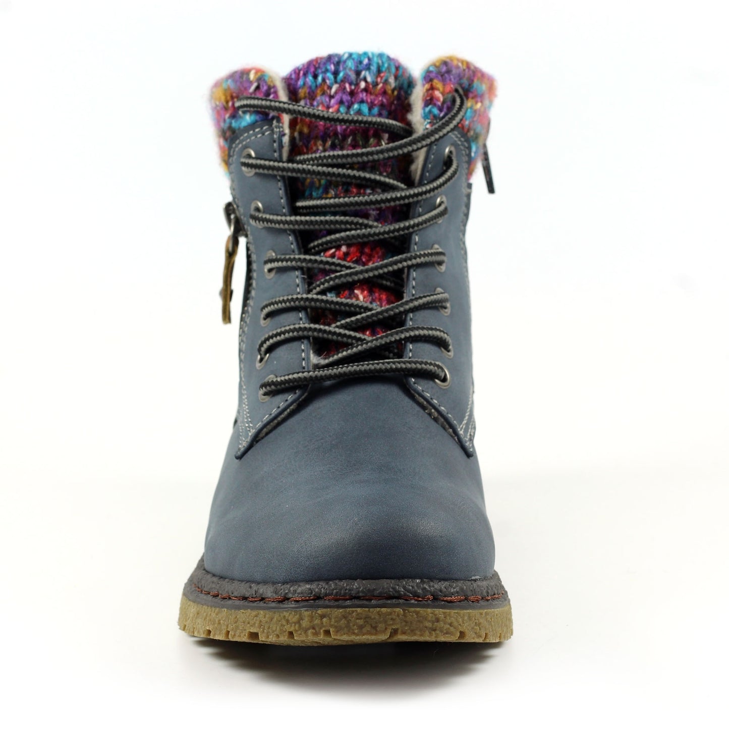 Blue - Close up - Lunar Womens-Ladies Jalapeno Waterproof Ankle Boots