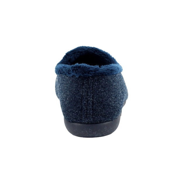 Blue - Back - Lazy Dogz Womens-Ladies Monique Scottish Terrier Slippers