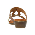 Brown - Lifestyle - Lunar Womens-Ladies Porto Wedge Heel Sandals
