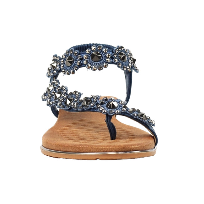 Navy - Lifestyle - Lunar Womens-Ladies Charlotte II Sandals
