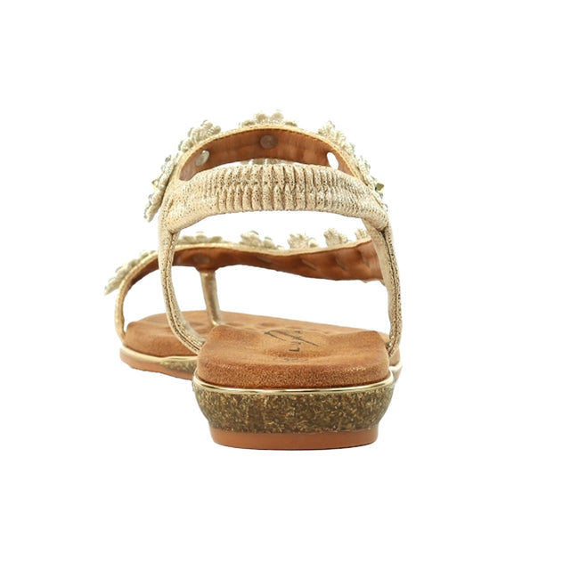 Gold - Lifestyle - Lunar Womens-Ladies Charlotte II Sandals
