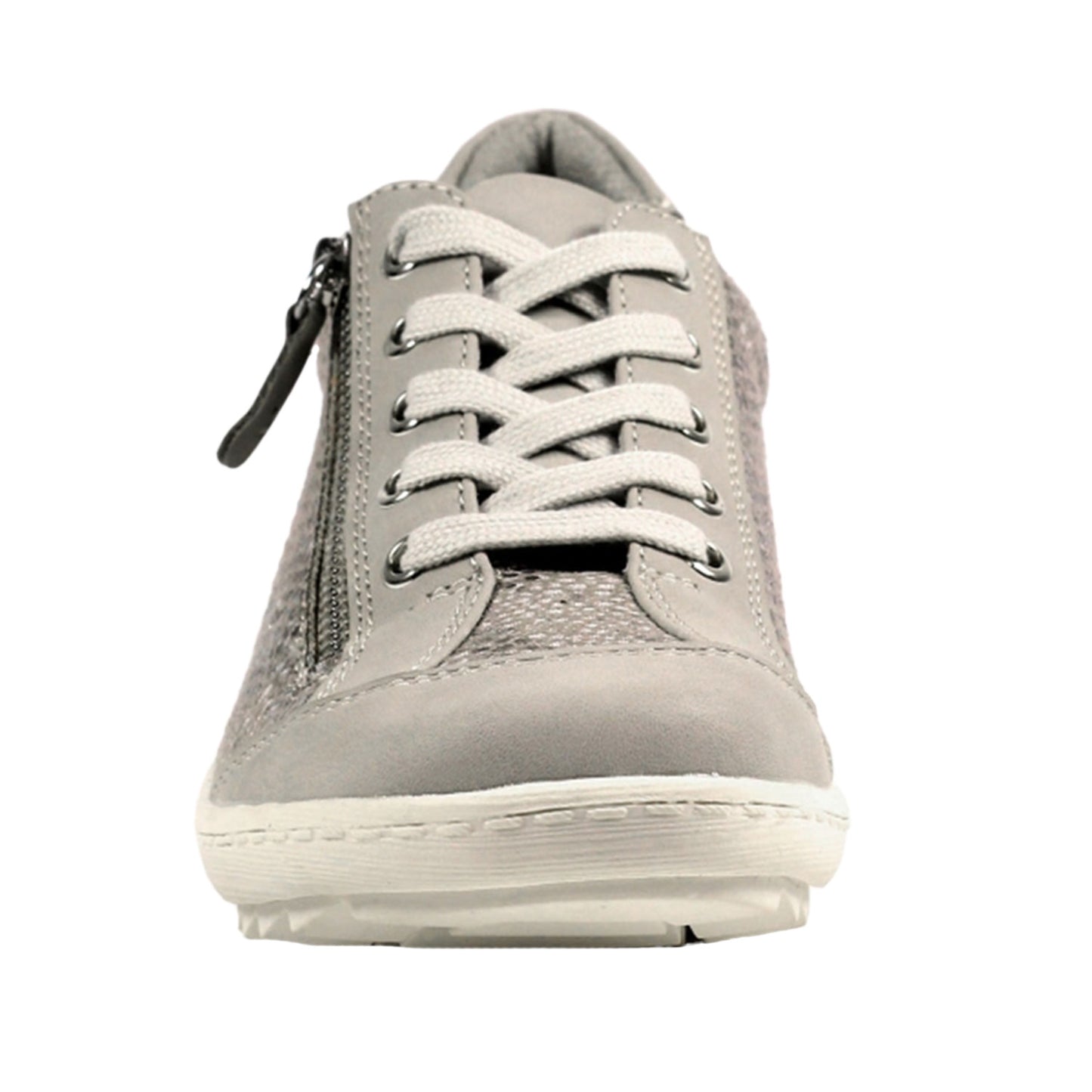 Grey - Close up - Lunar Womens-Ladies Tate Trainers