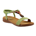 Khaki - Front - Lunar Womens-Ladies Brava Sandals