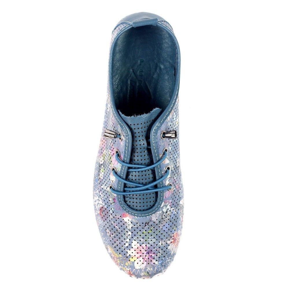 Blue - Lifestyle - Lunar Womens-Ladies Hydro Leather Plimsolls