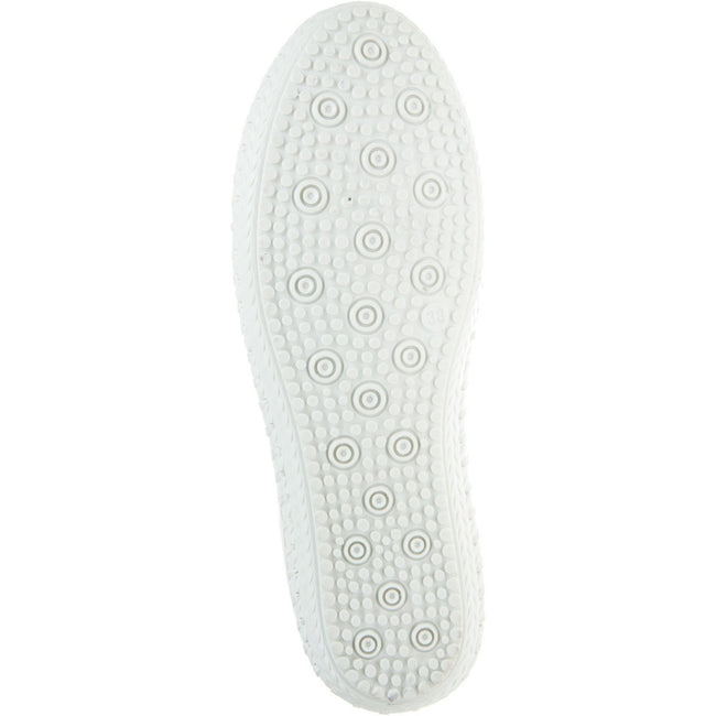 Gold - Lifestyle - Lunar Womens-Ladies St Ives Metallic Leather Plimsolls