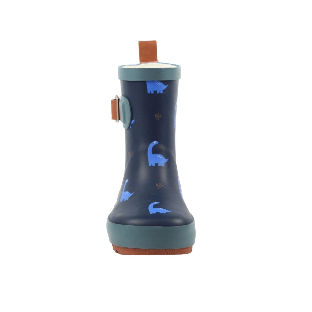 Blue - Close up - Lazy Dogz Childrens-Kids Bronty Wellington Boots
