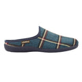 Blue - Lifestyle - Goodyear Mens Checkmate Checked Mule Slippers