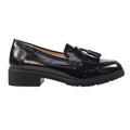 Black - Lifestyle - Lunar Womens-Ladies Vivi Patent Faux Leather Loafers