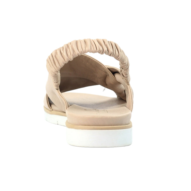 Natural - Back - Lunar Womens-Ladies Sardinia Leather Sandals