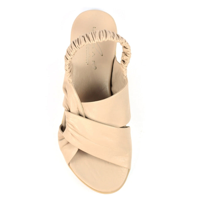 Natural - Pack Shot - Lunar Womens-Ladies Sardinia Leather Sandals