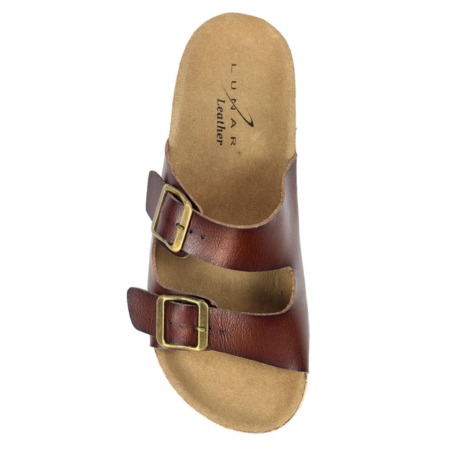 Brown - Pack Shot - Lunar Womens-Ladies Belinda Sandals